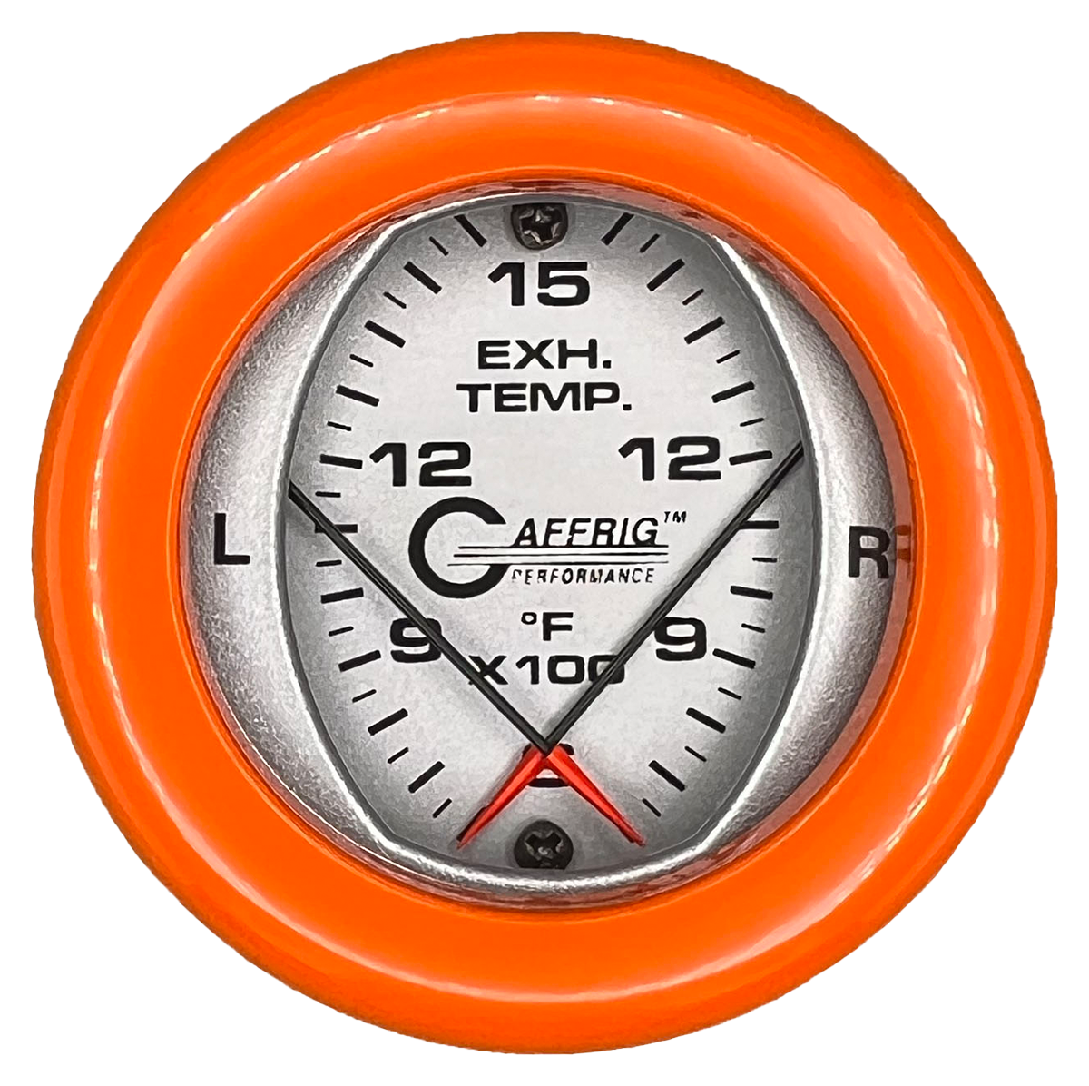 GAFFRIG 2 INCH MECHANICAL DIAL PYROMETER 600-1600 F FAT RIM (218) / ORANGE / PLATINUM