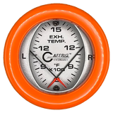 GAFFRIG 2 INCH MECHANICAL DIAL PYROMETER 600-1600 F FAT RIM (218) / ORANGE / PLATINUM