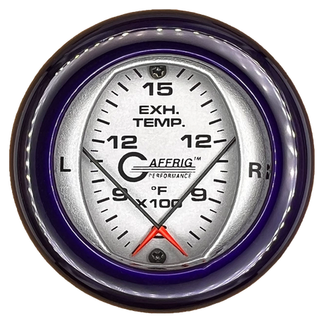 GAFFRIG 2 INCH MECHANICAL DIAL PYROMETER 600-1600 F FAT RIM (218) / PURPLE / PLATINUM