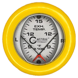 GAFFRIG 2 INCH MECHANICAL DIAL PYROMETER 600-1600 F FAT RIM (218) / YELLOW / PLATINUM