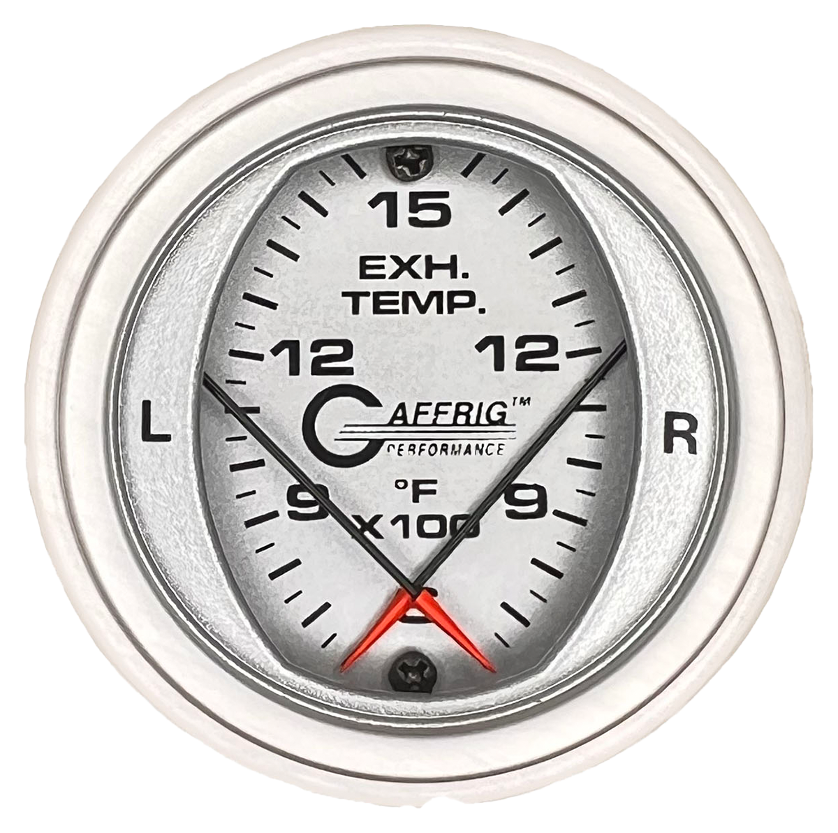 GAFFRIG 2 INCH MECHANICAL DIAL PYROMETER 600-1600 F STEP RIM (002) / PLATINUM / PLATINUM