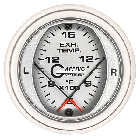 GAFFRIG 2 INCH MECHANICAL DIAL PYROMETER 600-1600 F STEP RIM (002) / PLATINUM / PLATINUM