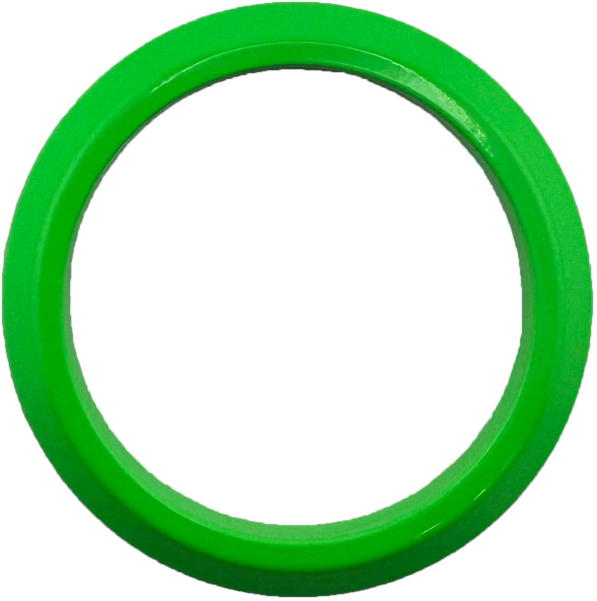 GAFFRIG FLAT BEZEL 2 1/16 INCH I.D. / 2 3/4 INCH O.D. LIME GREEN