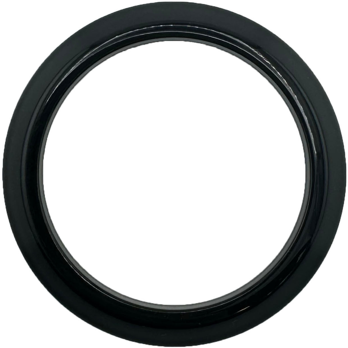 GAFFRIG FLAT BEZEL 2 1/16 INCH I.D. / 2 3/4 INCH O.D. BLACK