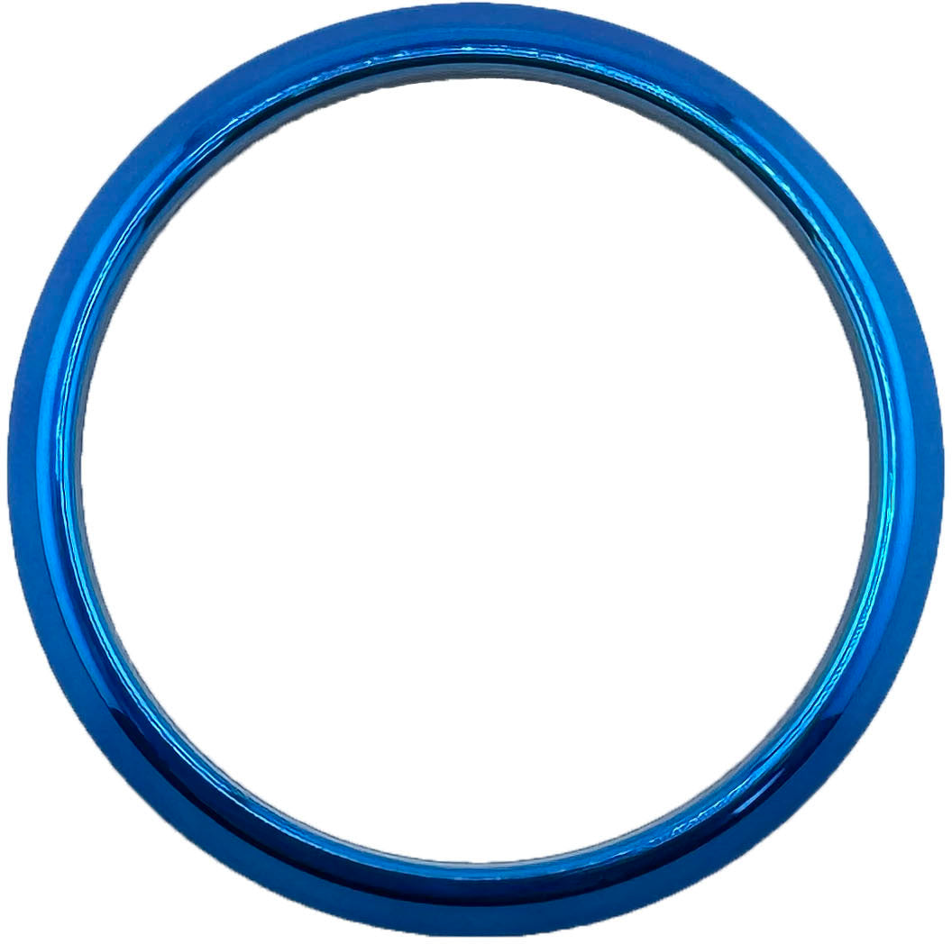 GAFFRIG FLAT BEZEL 2 5/8 INCH I.D. / 3 3/4 INCH O.D. BLUE