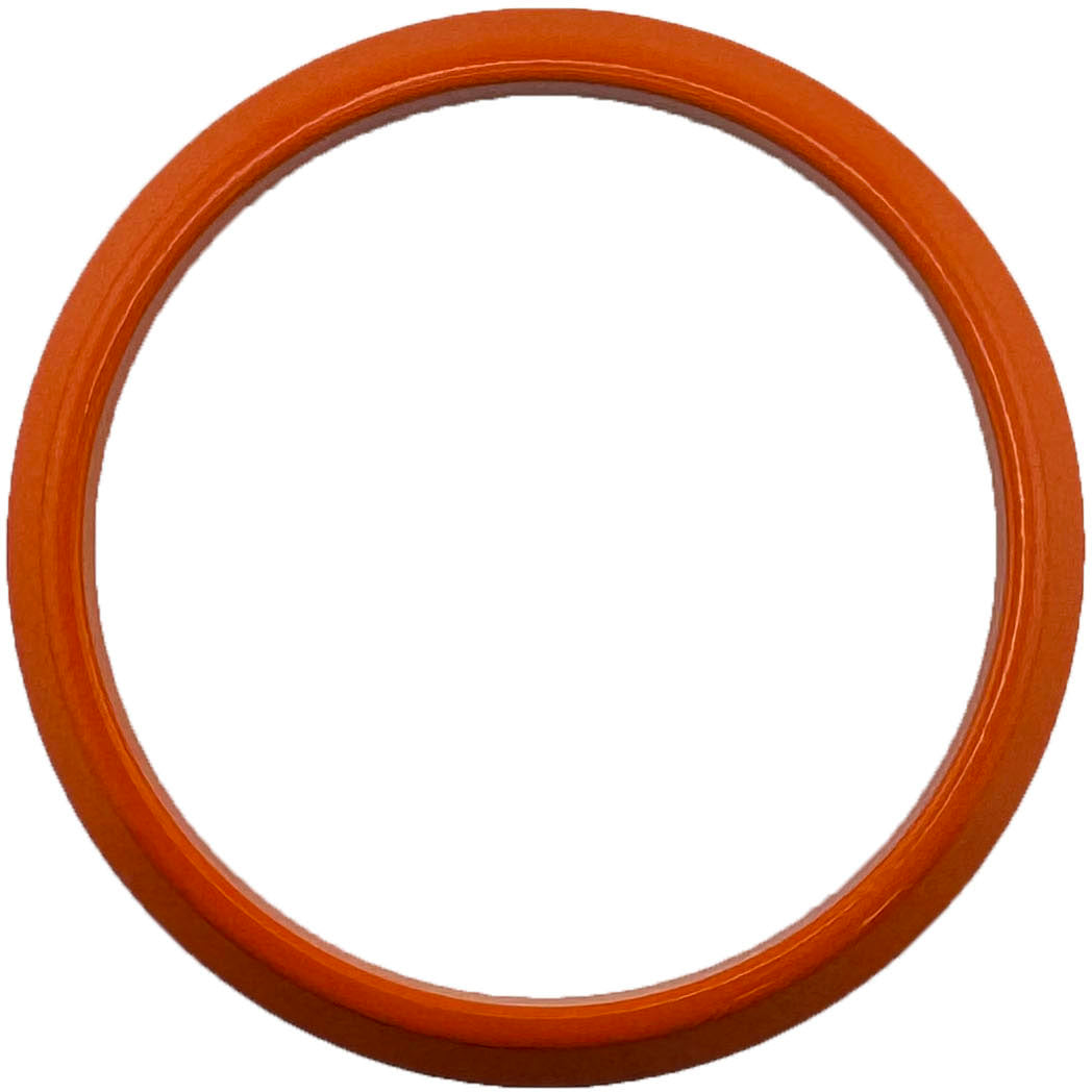 GAFFRIG FLAT BEZEL 2 5/8 INCH I.D. / 3 3/4 INCH O.D. ORANGE