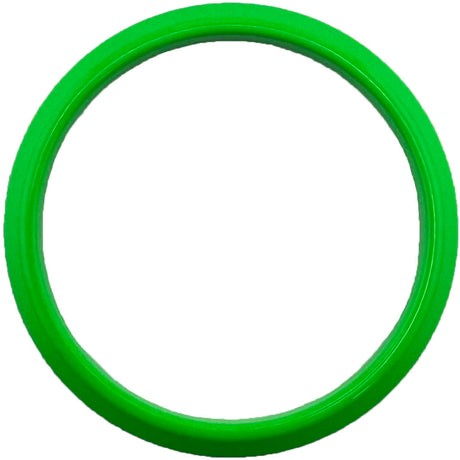 GAFFRIG FLAT BEZEL 2 5/8 INCH I.D. / 3 3/4 INCH O.D. LIME GREEN