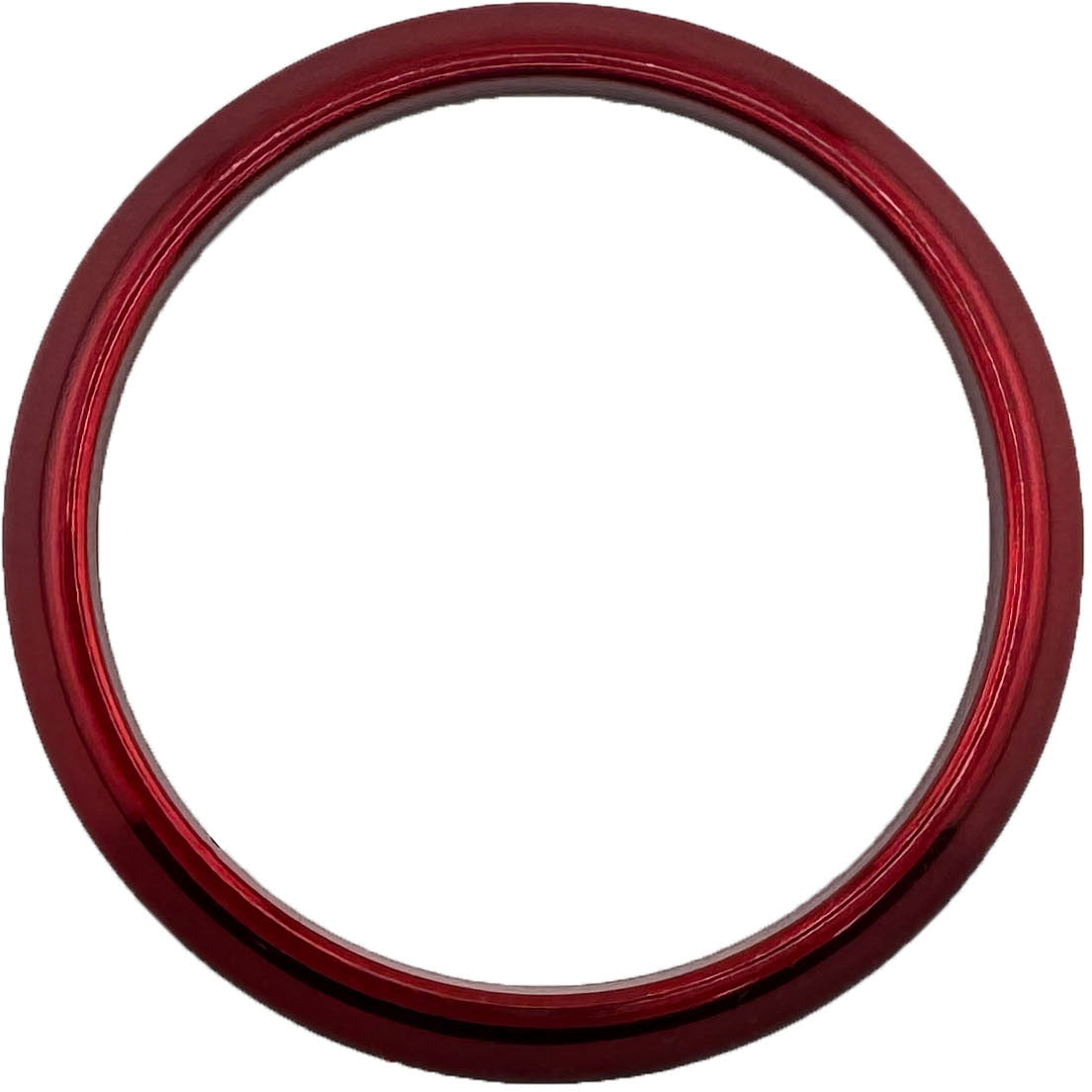 GAFFRIG FLAT BEZEL 2 5/8 INCH I.D. / 3 3/4 INCH O.D. RED