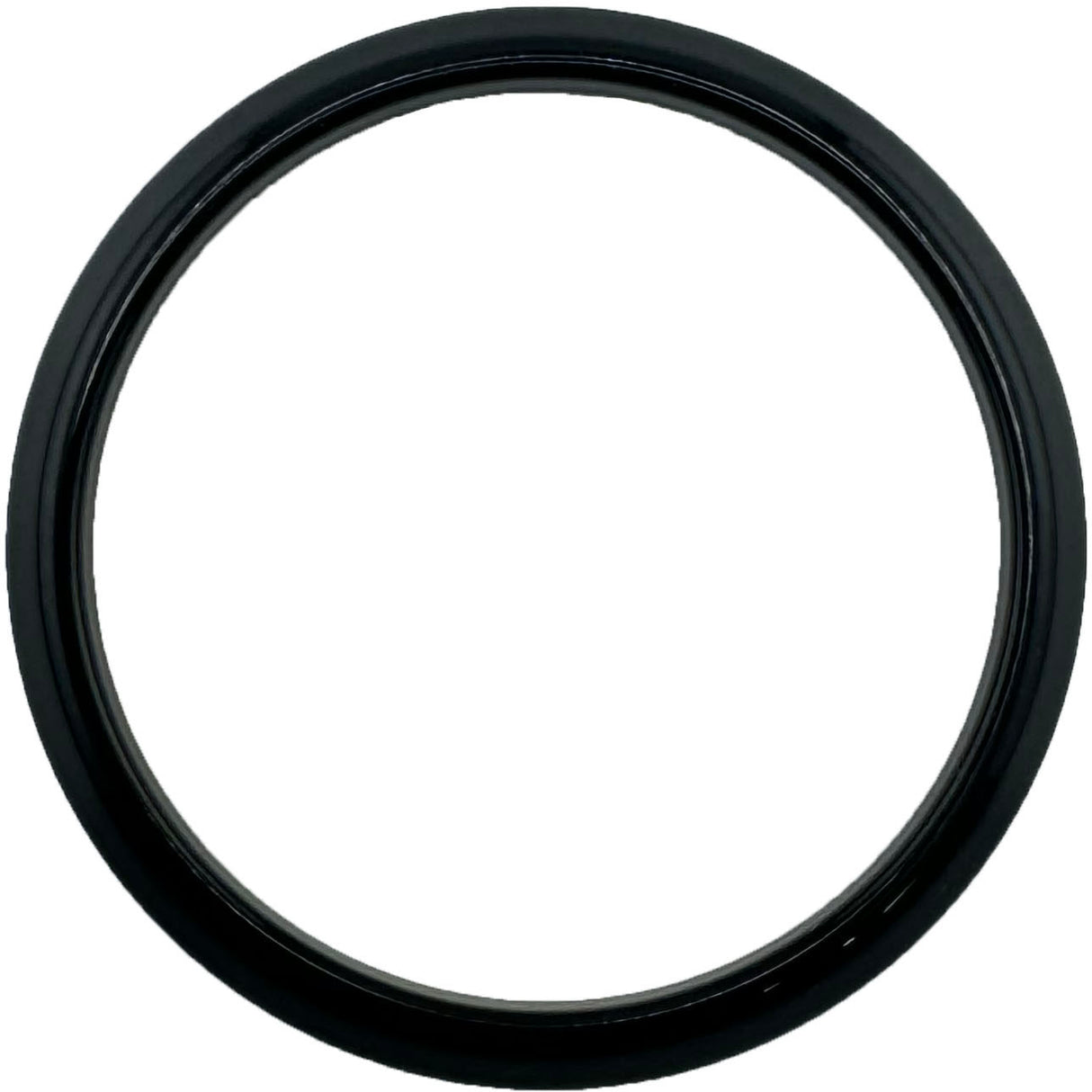 GAFFRIG FLAT BEZEL 2 5/8 INCH I.D. / 3 3/4 INCH O.D. BLACK