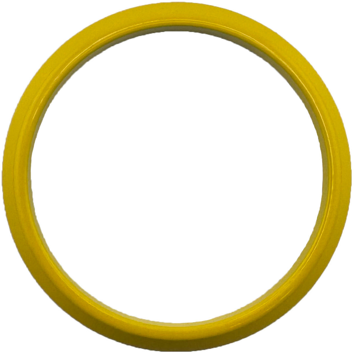 GAFFRIG FLAT BEZEL 2 5/8 INCH I.D. / 3 3/4 INCH O.D. YELLOW