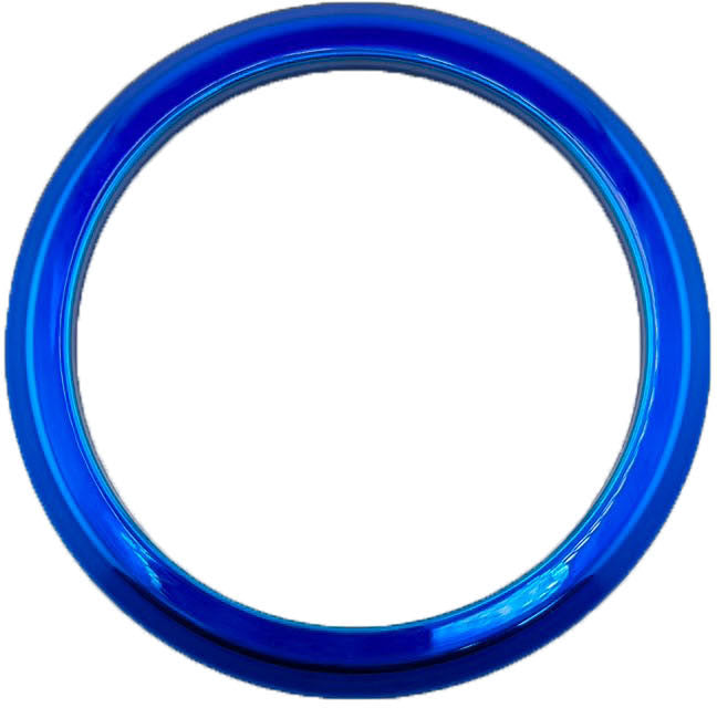 GAFFRIG FLAT BEZEL 3 1/8 INCH I.D. / 4 INCH O.D. FOR DUAL PYROMETER BLUE