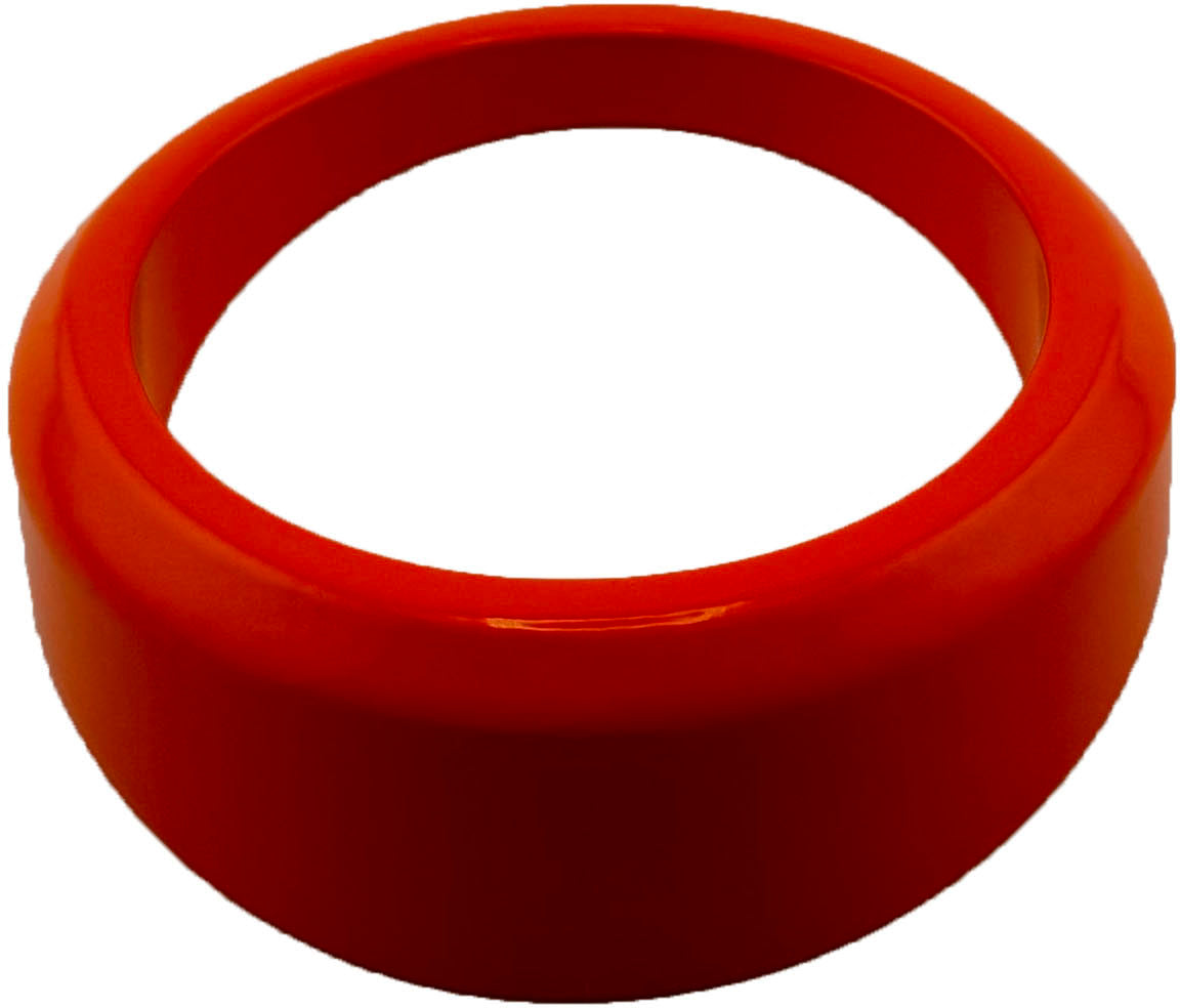 GAFFRIG ANGLED BEZEL 2 1/16 INCH I.D. / 2 13/16 INCH O.D. ORANGE