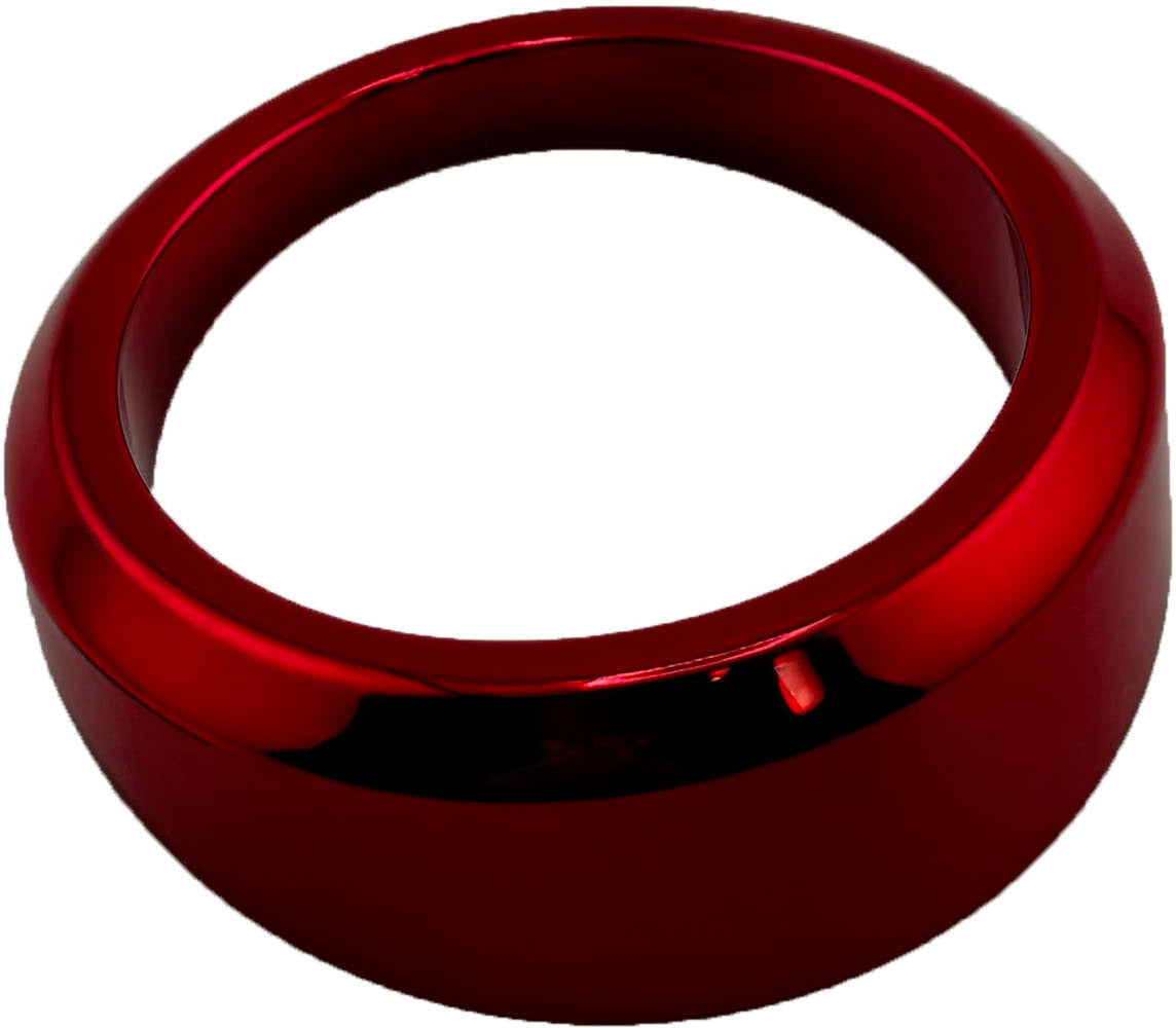 GAFFRIG ANGLED BEZEL 2 1/16 INCH I.D. / 2 13/16 INCH O.D. RED