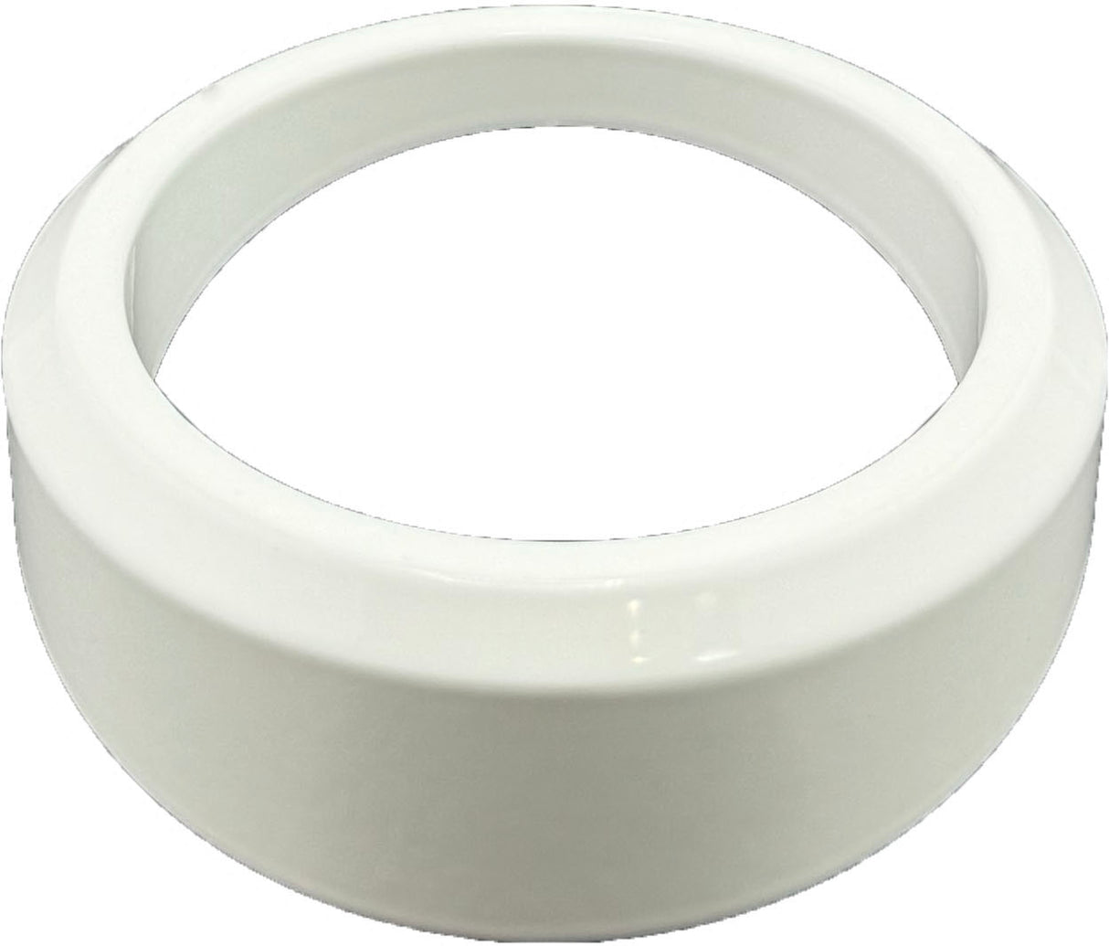 GAFFRIG ANGLED BEZEL 2 1/16 INCH I.D. / 2 13/16 INCH O.D. WHITE