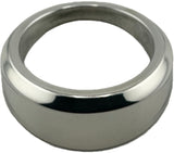 GAFFRIG ANGLED BEZEL 2 1/16 INCH I.D. / 2 13/16 INCH O.D. CHROME/POLISHED