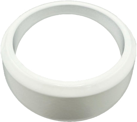 GAFFRIG ANGLED BEZEL 2 5/8 INCH I.D. / 3 3/8 INCH O.D. WHITE