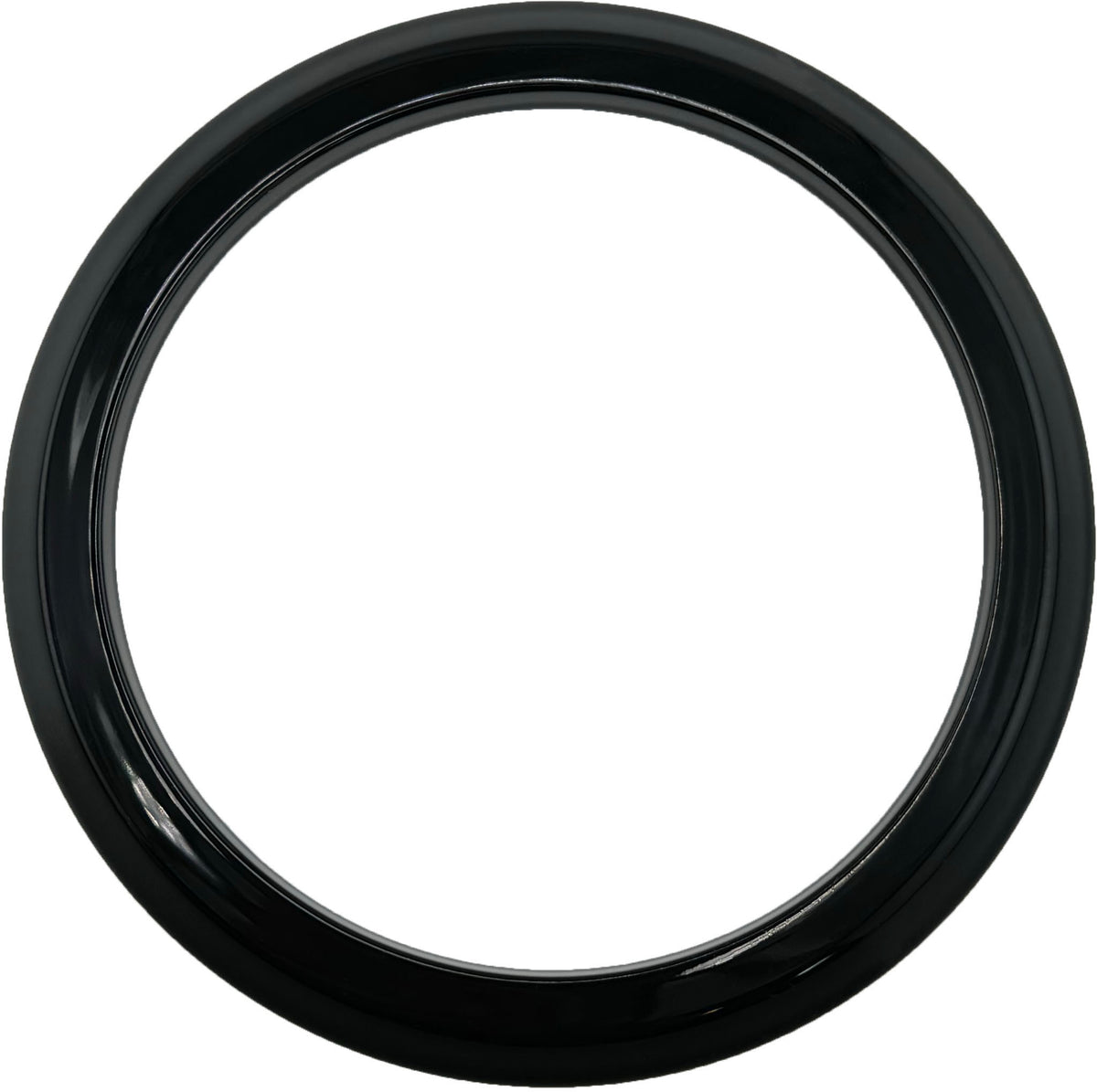 GAFFRIG FLAT BEZEL 3 3/8 INCH I.D. / 4 1/2 INCH O.D. WITH A LIP ON BACKSIDE
