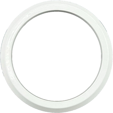 GAFFRIG FLAT BEZEL 3 3/8 INCH I.D. / 4 1/4 INCH O.D. WHITE