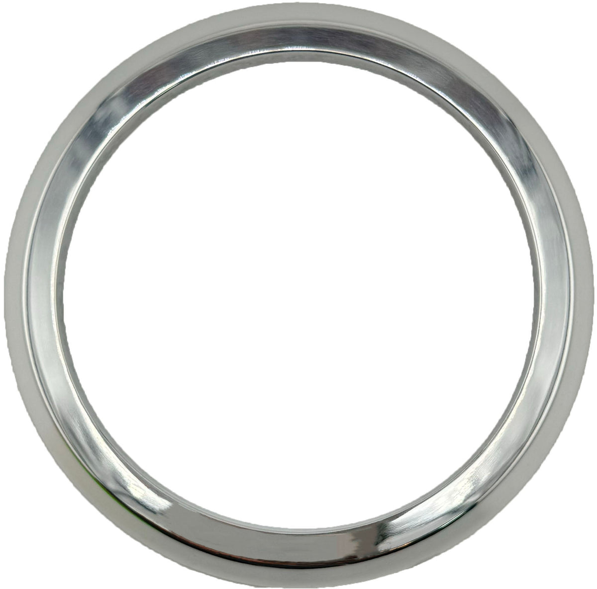 GAFFRIG FLAT BEZEL 3 3/8 INCH I.D. / 4 1/2 INCH O.D. WITH A LIP ON BACKSIDE