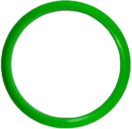 GAFFRIG FLAT BEZEL 3 3/4 INCH I.D. / 4 1/2 O.D. LIME GREEN