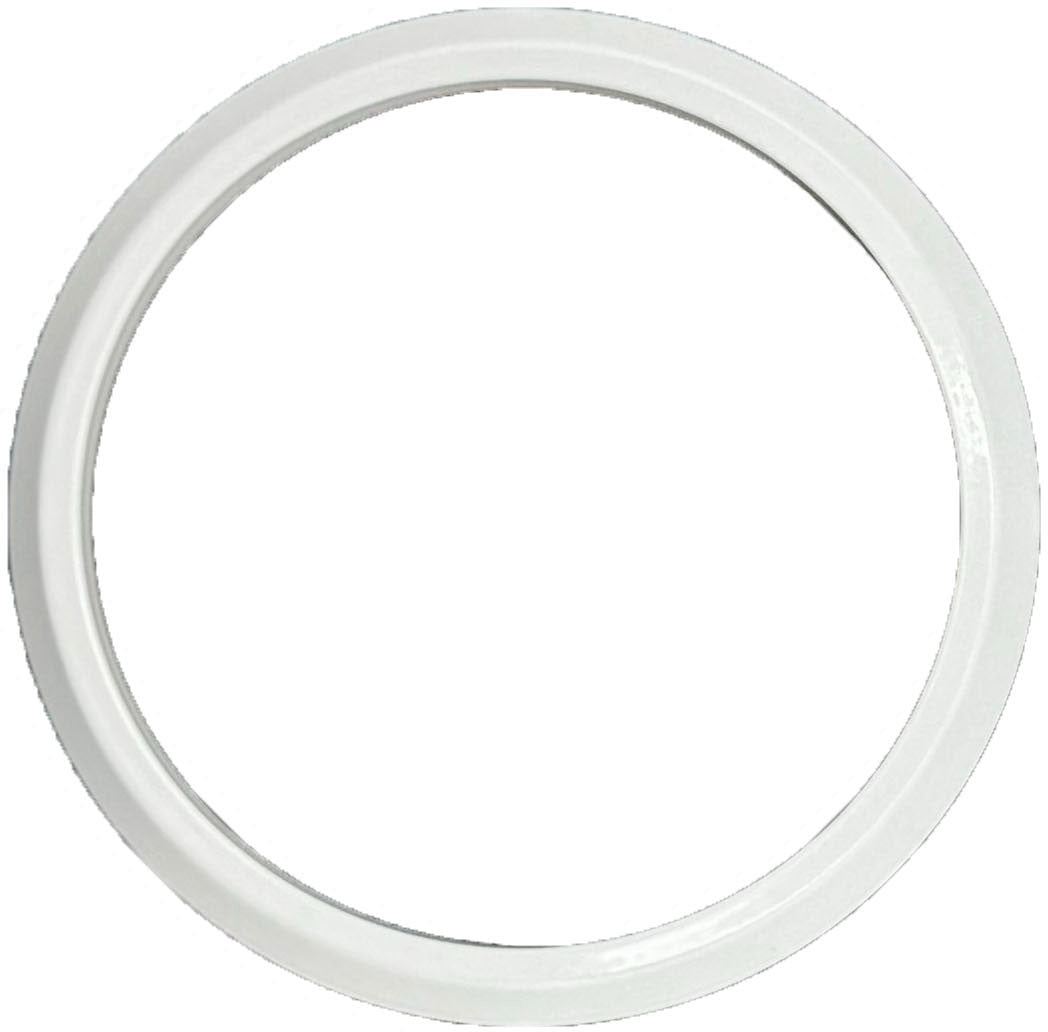 GAFFRIG FLAT BEZEL 3 3/4 INCH I.D. / 4 1/2 O.D. WHITE