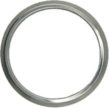 GAFFRIG FLAT BEZEL 3 3/4 INCH I.D. / 4 1/2 O.D. CHROME/POLISHED