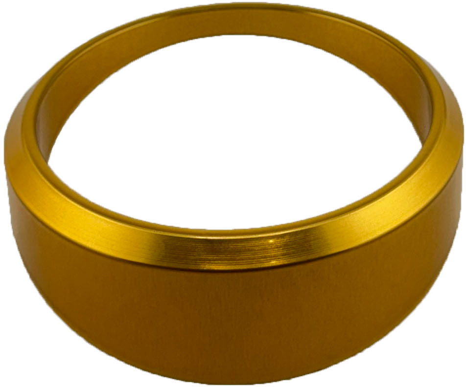 GAFFRIG ANGLED BEZEL 3 3/4 INCH I.D. / 4 5/8 INCH O.D. GOLD