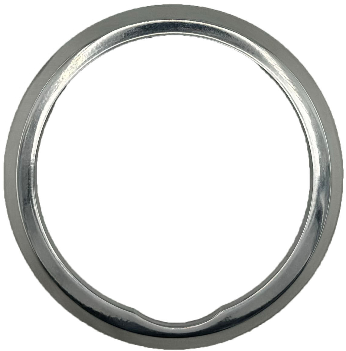 GAFFRIG FLAT BEZEL 4 INCH I.D. / 5 INCH O.D. CHROME/POLISHED