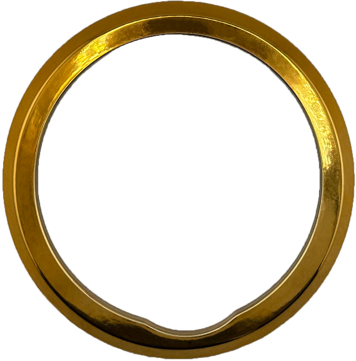 GAFFRIG FLAT BEZEL 4 INCH I.D. / 5 INCH O.D. GOLD