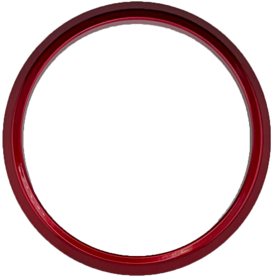 GAFFRIG FLAT BEZEL 4 5/8 INCH I.D. / 5 1/2 INCH O.D. RED