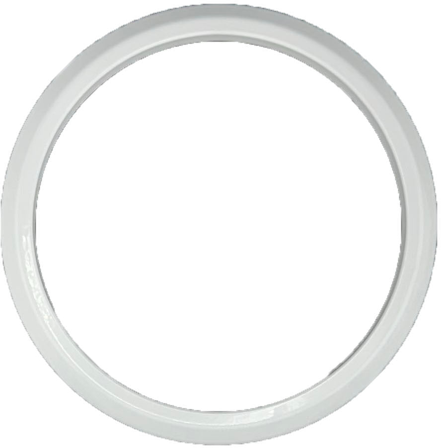 GAFFRIG FLAT BEZEL 4 5/8 INCH I.D. / 5 1/2 INCH O.D. WHITE