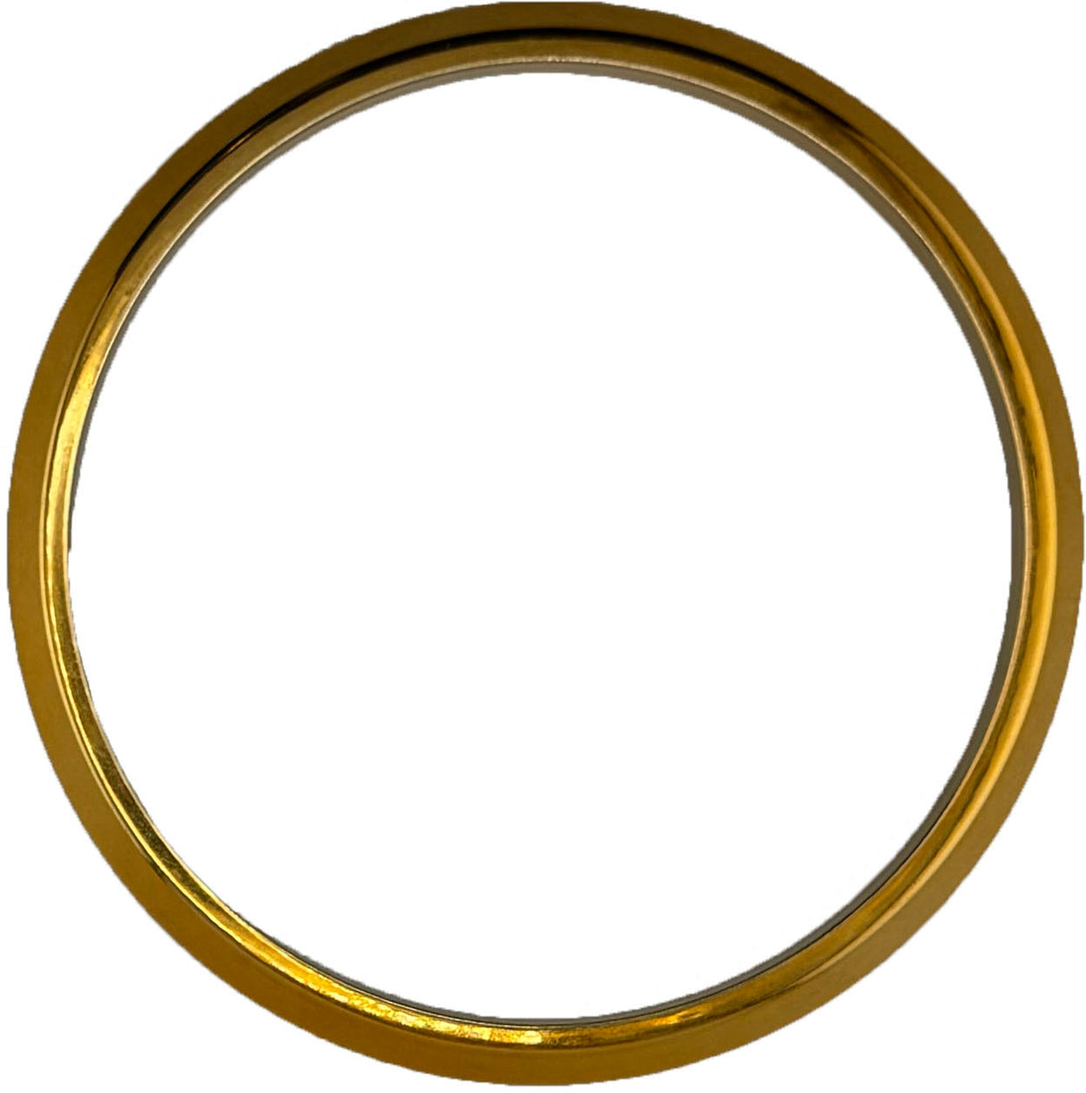 GAFFRIG FLAT BEZEL 4 3/4 INCH I.D. / 5 1/2 INCH O.D. GOLD