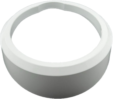 GAFFRIG ANGLED BEZEL 4 5/8 INCH I.D. / 5 11/16 INCH O.D. WHITE