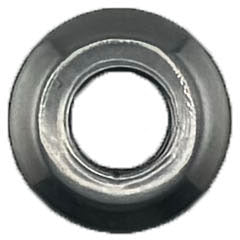 GAFFRIG PART #8785 FLAT BEZEL 1 INCH O.D. THREADED FOR TOGGLE SWITCHES PLATINUM