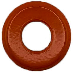 GAFFRIG PART #8785 FLAT BEZEL 1 INCH O.D. THREADED FOR TOGGLE SWITCHES ORANGE