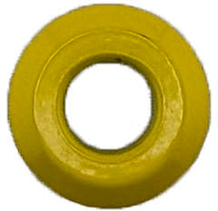 GAFFRIG PART #8785 FLAT BEZEL 1 INCH O.D. THREADED FOR TOGGLE SWITCHES YELLOW