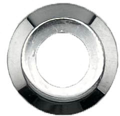 GAFFRIG PART #8785 FLAT BEZEL 1 INCH O.D. THREADED FOR TOGGLE SWITCHES CHROME/POLISHED