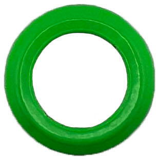 GAFFRIG FLAT BEZEL 3/4 I.D. x 1 5/16 O.D. FOR IGNITION SWITCH LIME GREEN