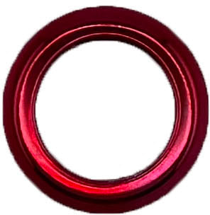 GAFFRIG FLAT BEZEL 3/4 I.D. x 1 5/16 O.D. FOR IGNITION SWITCH RED