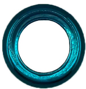 GAFFRIG FLAT BEZEL 3/4 I.D. x 1 5/16 O.D. FOR IGNITION SWITCH TEAL