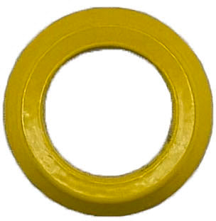 GAFFRIG FLAT BEZEL 3/4 I.D. x 1 5/16 O.D. FOR IGNITION SWITCH YELLOW