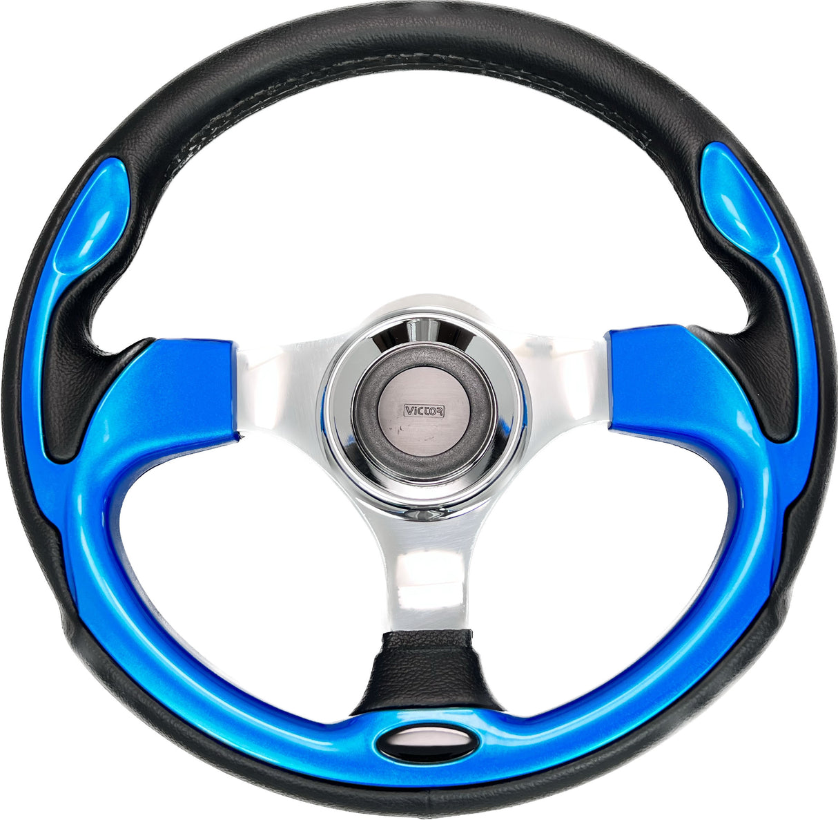 GAFFRIG URETHANE STEERING WHEEL WITH COLORED INSERTS BLUE