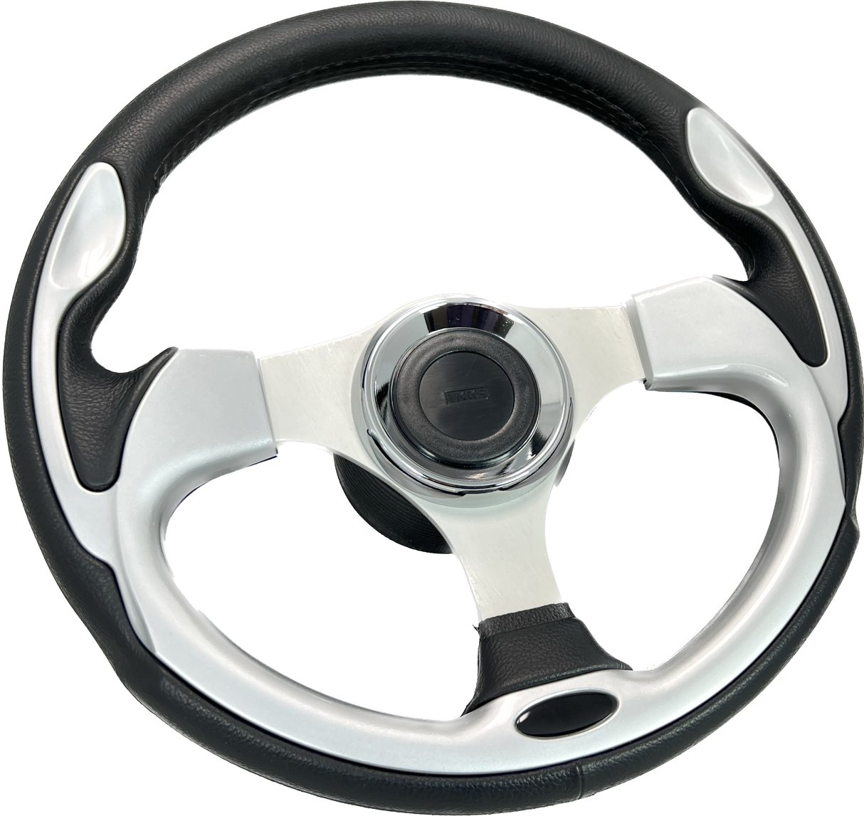 GAFFRIG URETHANE STEERING WHEEL WITH COLORED INSERTS PLATINUM