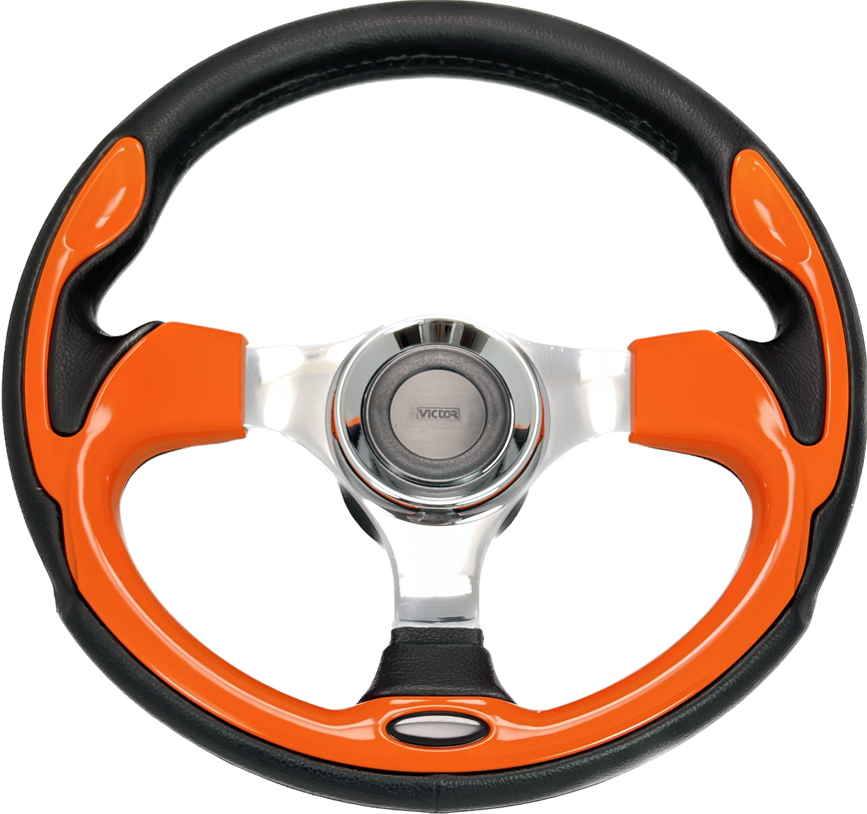 GAFFRIG URETHANE STEERING WHEEL WITH COLORED INSERTS ORANGE