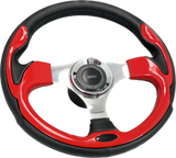 GAFFRIG URETHANE STEERING WHEEL WITH COLORED INSERTS RED