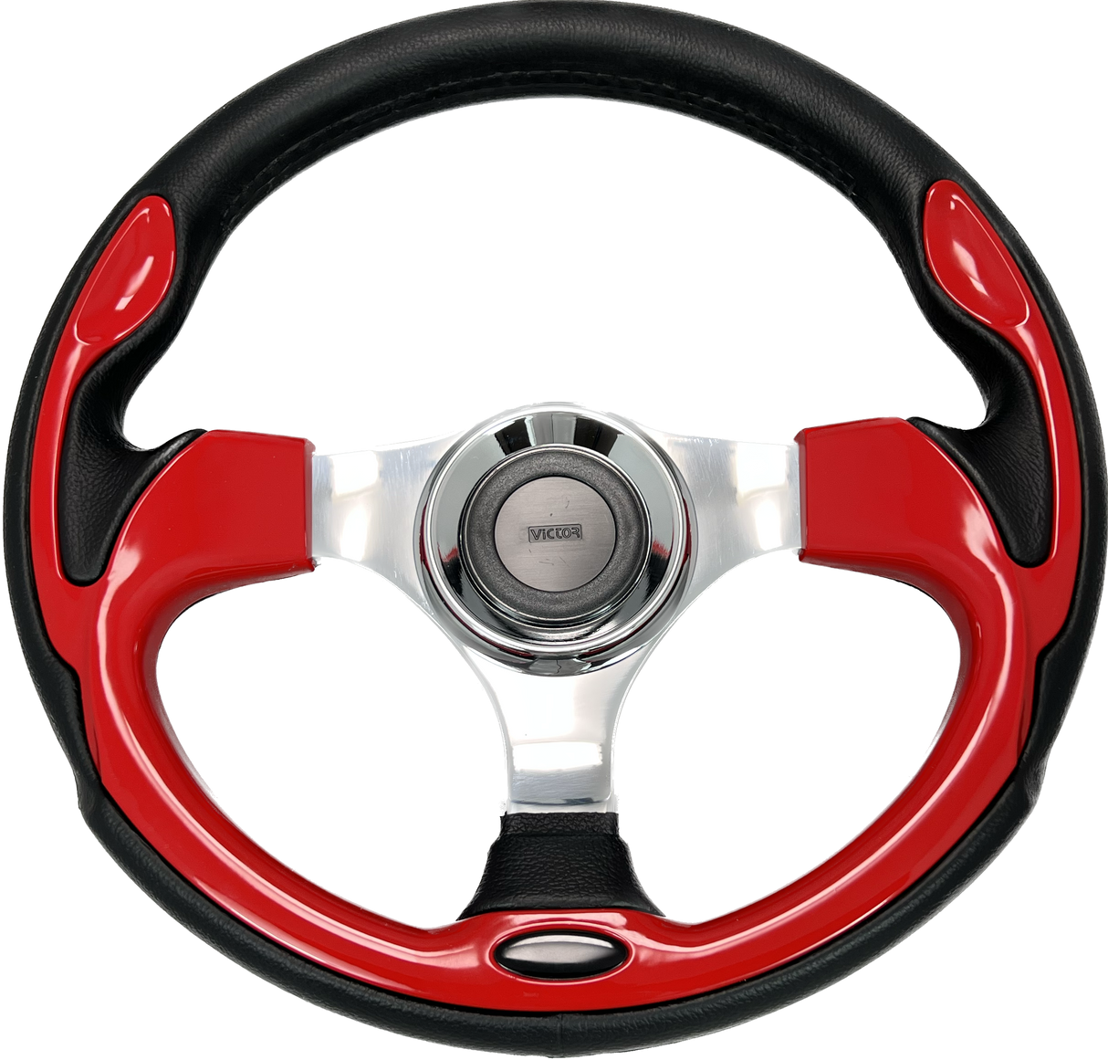 GAFFRIG URETHANE STEERING WHEEL WITH COLORED INSERTS RED