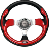 GAFFRIG URETHANE STEERING WHEEL WITH COLORED INSERTS RED