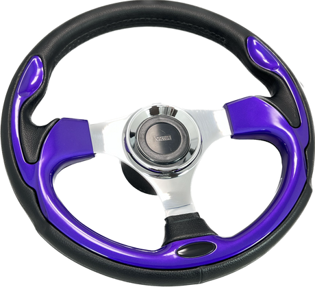 GAFFRIG URETHANE STEERING WHEEL WITH COLORED INSERTS PURPLE