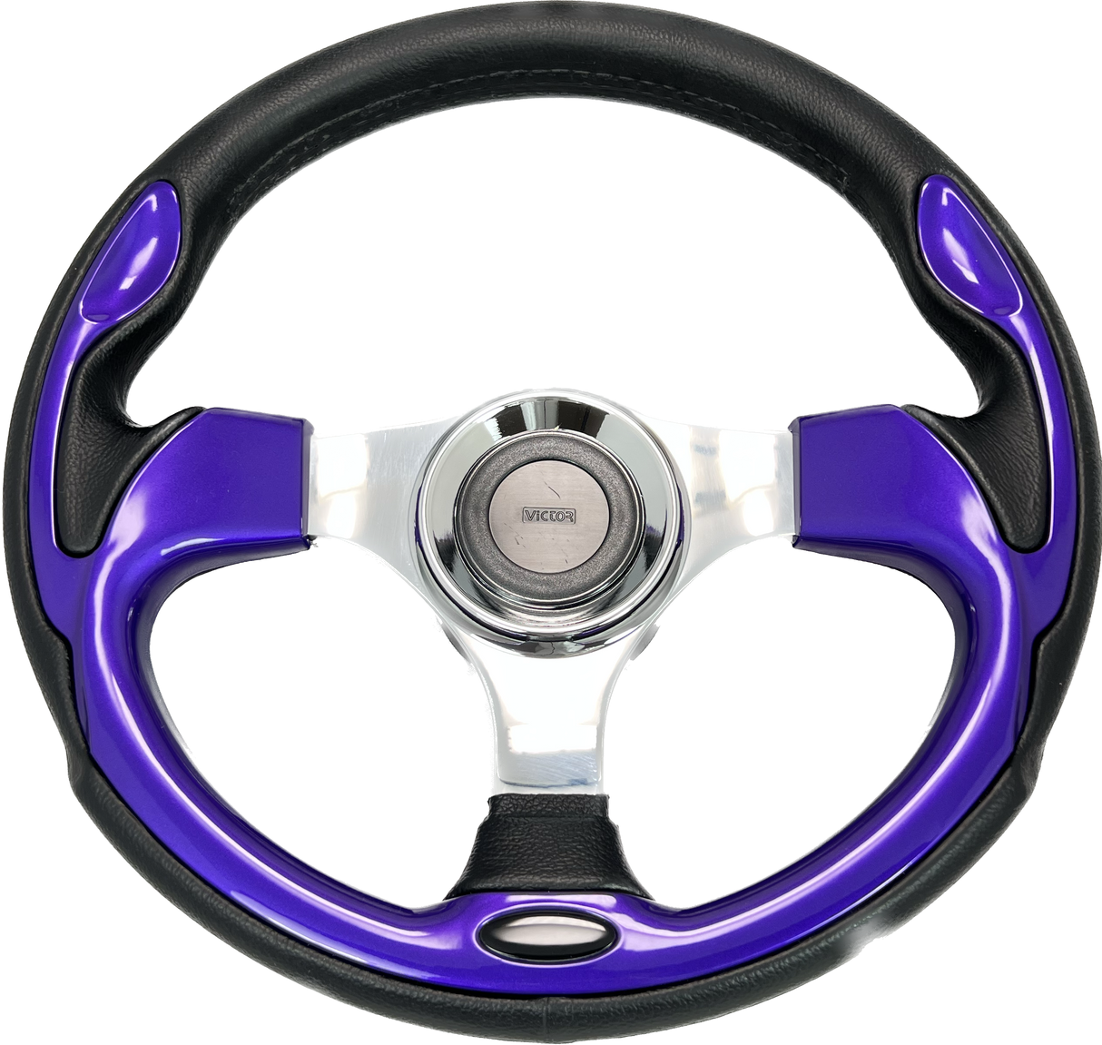 GAFFRIG URETHANE STEERING WHEEL WITH COLORED INSERTS PURPLE