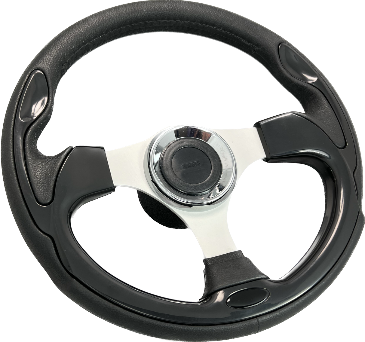 GAFFRIG URETHANE STEERING WHEEL WITH COLORED INSERTS BLACK